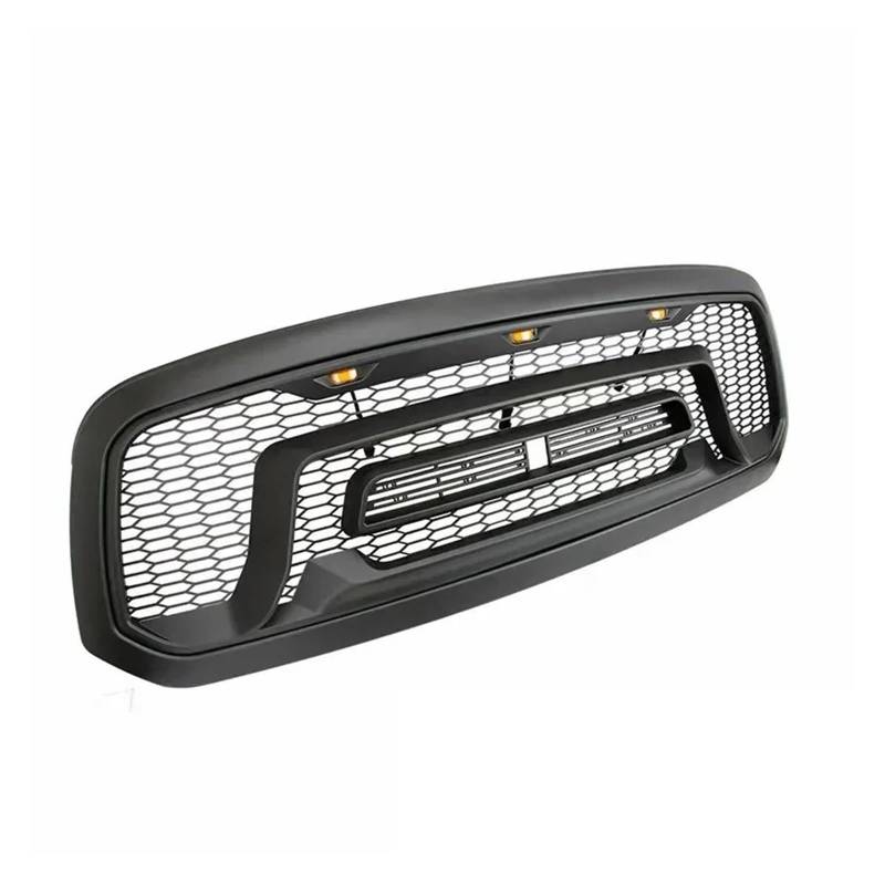 Frontgrill im Raptor-Stil, Renngrill, ABS, Schwarze Stoßstangenmaske, Ersatzgitter, kompatibel mit Dodge Ram 1500 2013–2018 von VWUEWJE