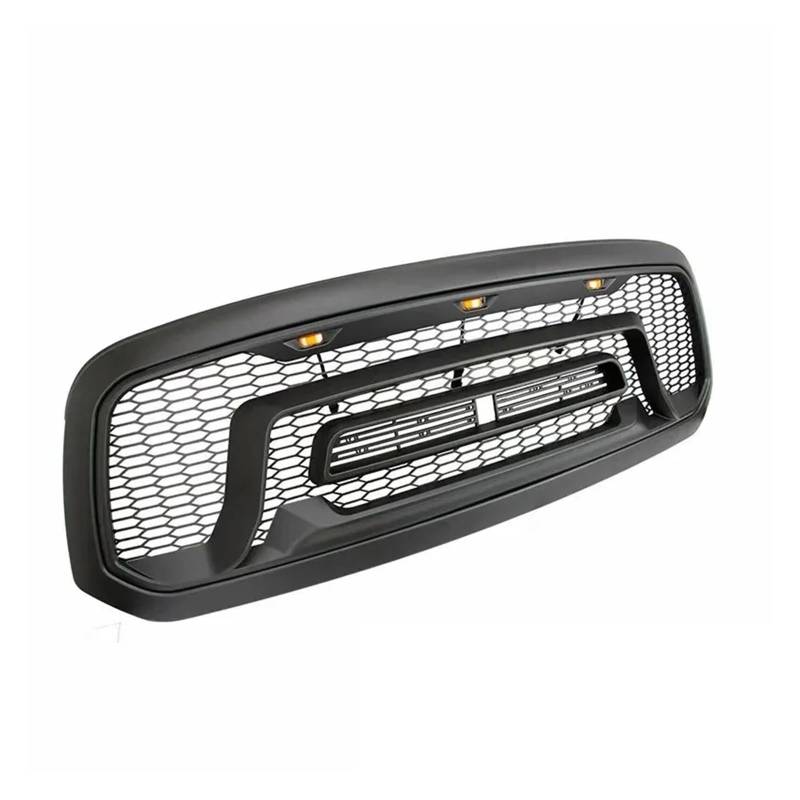 Frontgrill im Raptor-Stil, kompatibel mit Dodge Ram 1500 2013–2018, Renngrill, ABS, Schwarze Stoßstangenmaske, Ersatzgitter von VWUEWJE