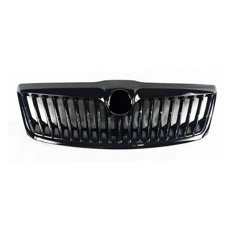 Frontstoßstangengrill Racing Frontstoßstange Kompatibel for Skoda Octavia Grill 2010-2013 Body Kit Zubehör Autoteile Lufteinlassgitter(Bright Black) von VWUEWJE