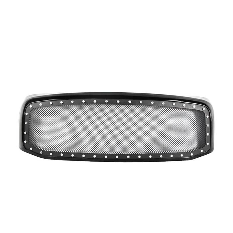 Kompatibel for Dodge RAM 1500 2006-2008 Renngrill-Dekoration, Auto-Frontgitter, Renngrill, ABS, schwarz glänzend, Zierleiste, Stoßstangengitter von VWUEWJE