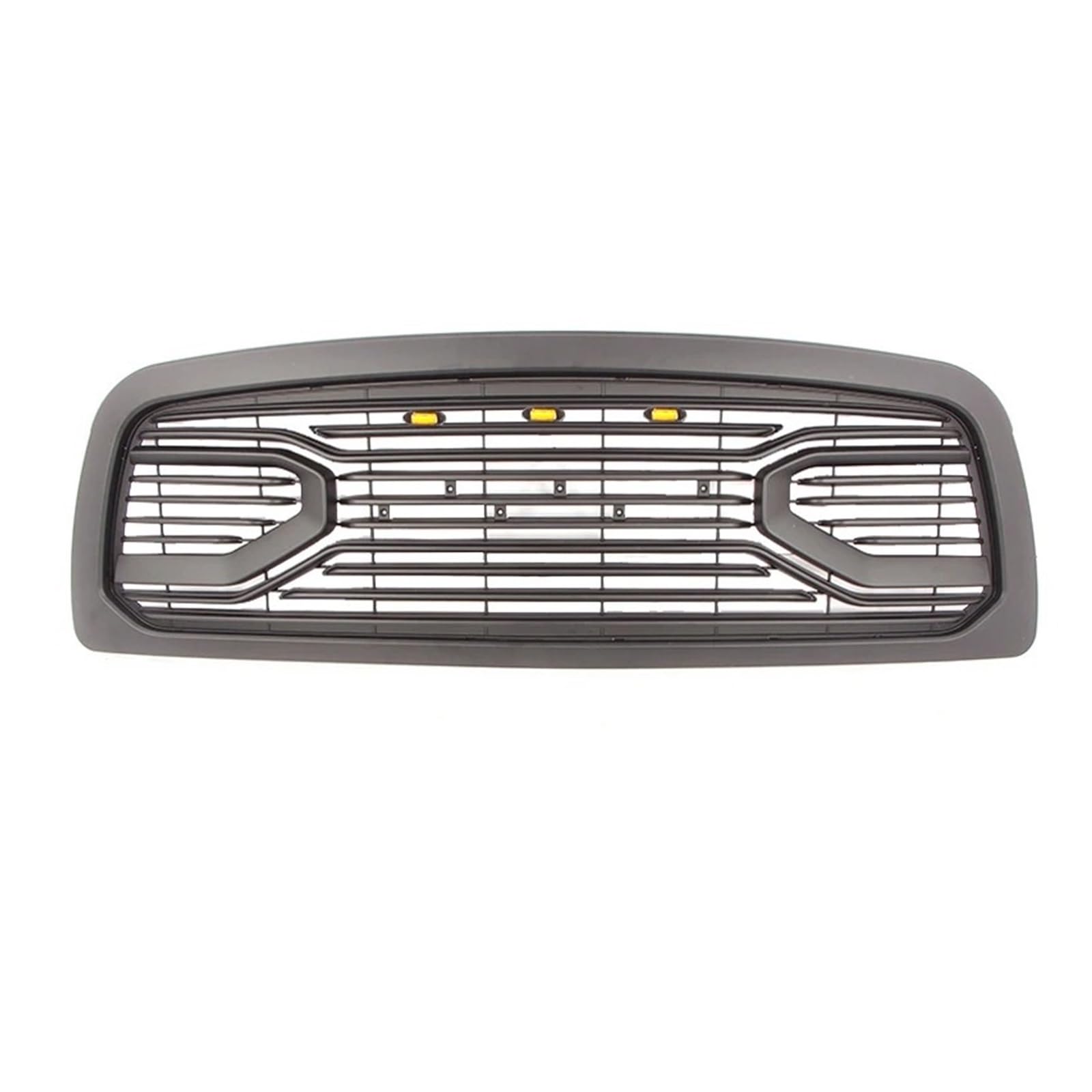 Kompatibel for Dodge RAM1500 2009-2013 Grill schwarz/Chrom mit Licht 2010 2011 RAM1500 Frontstoßstange modifizierter Kühlergrill Zubehör(Black with Light) von VWUEWJE