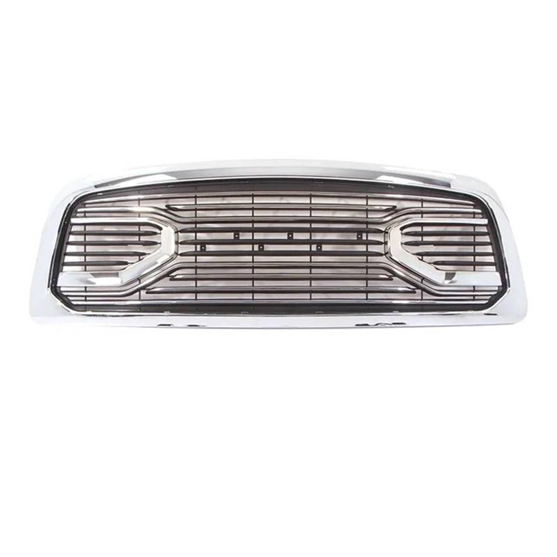 Kompatibel for Dodge RAM1500 2009-2013 Grill schwarz/Chrom mit Licht 2010 2011 RAM1500 Frontstoßstange modifizierter Kühlergrill Zubehör(Chrome no Light) von VWUEWJE