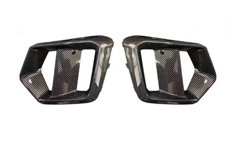 Kompatibel for Ford Focus RS 2015 2016 2017 2018 Autoaußenzubehör Nebelscheinwerferrahmen Nebelscheinwerferabdeckung Nebelscheinwerfergitter Kohlefaser(2PCS Left and Right) von VWUEWJE