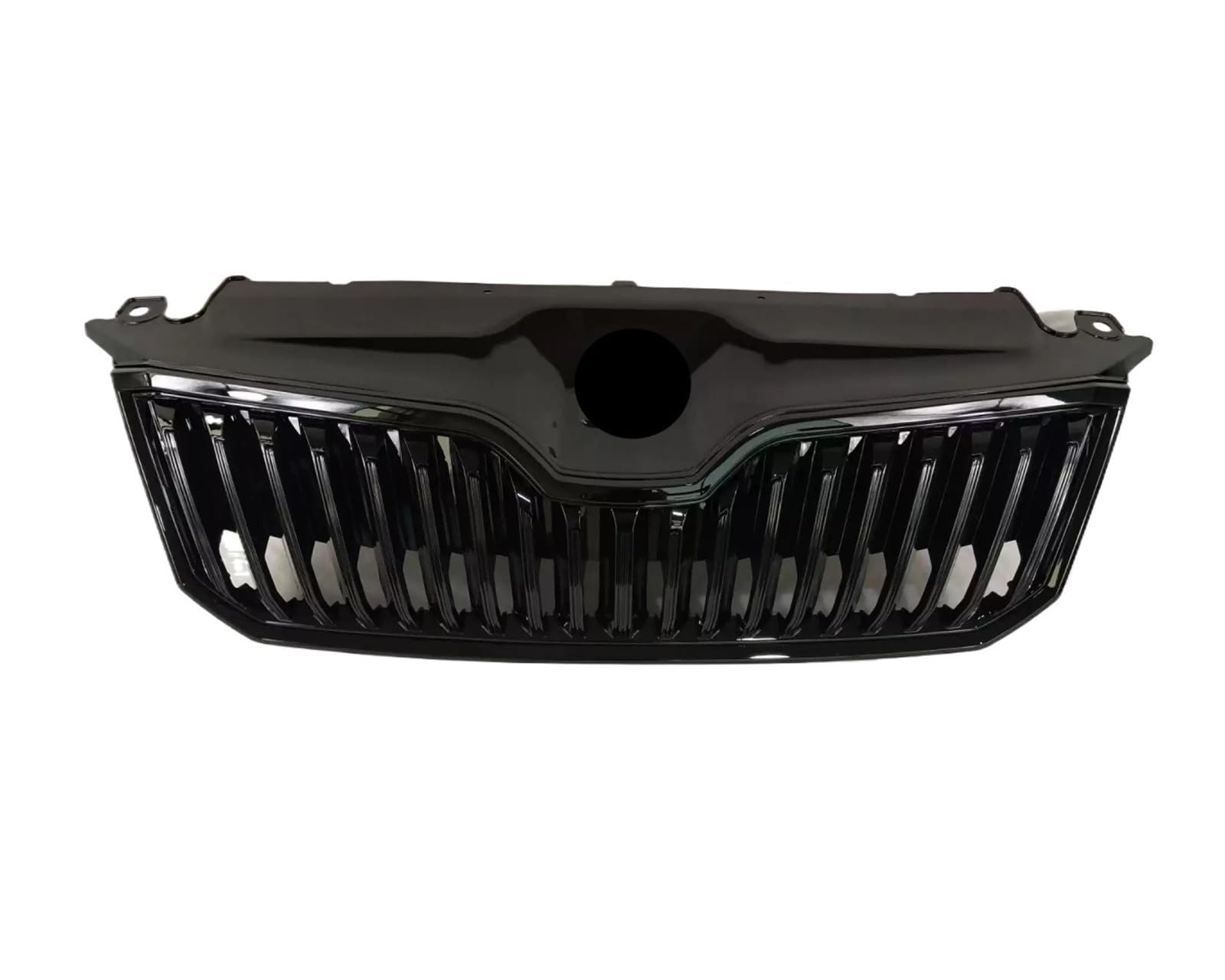 Kompatibel for Skoda 16-18 Auto Front Stoßstange Grill Maske Kühlergrill Racing Grills accesorios(Bright Black) von VWUEWJE