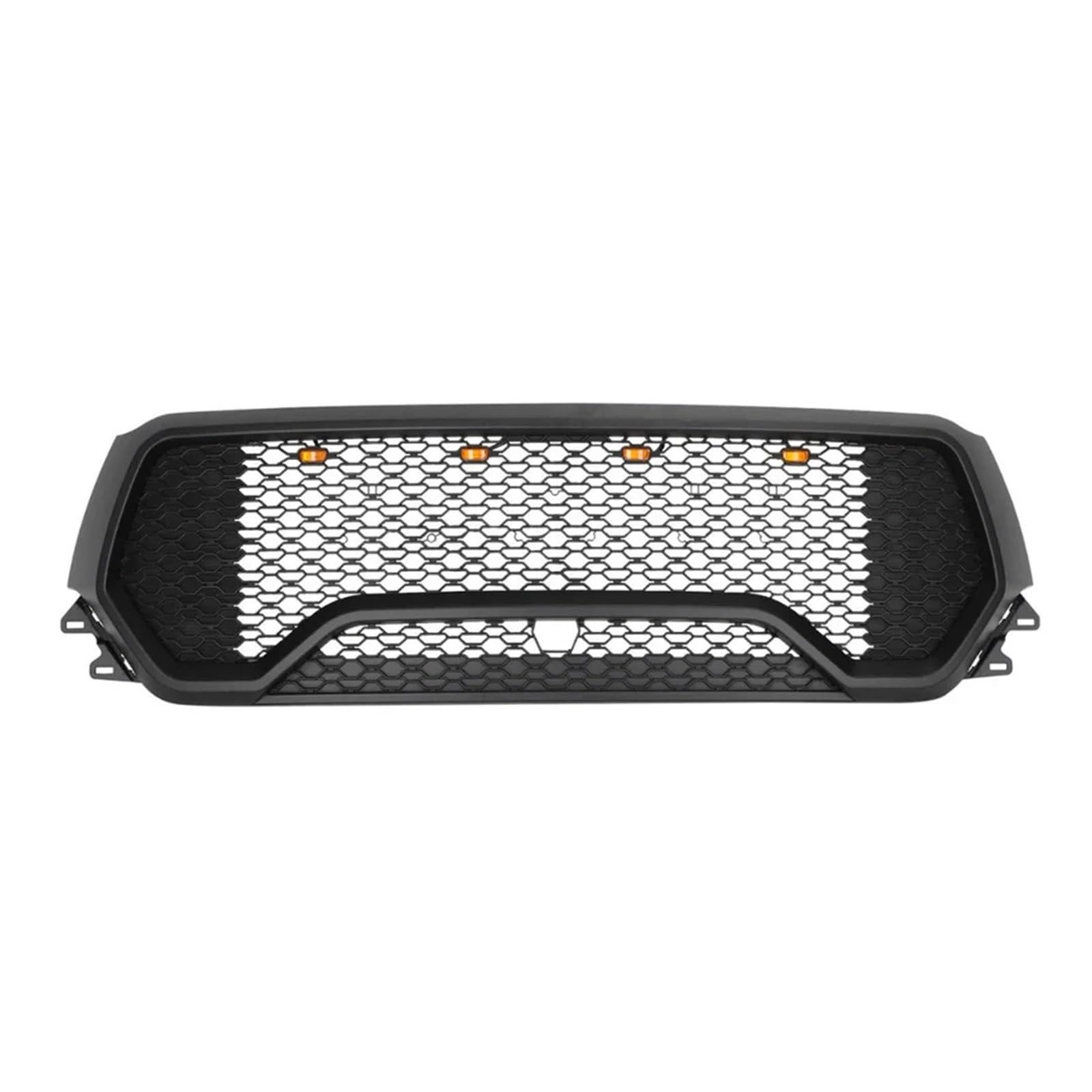 Kompatibel mit Dodge Ram 1500 2019-2022 TRX-Stil Honeycomb Grid Front Upper Hood Grille Stoßstange Mesh Grill(with Lights) von VWUEWJE