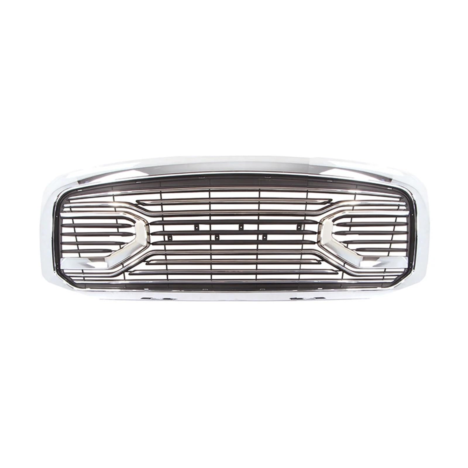 Kühlerverkleidung, Autogrill, Motorhaubengitter, Frontgrill, obere Stoßstangengitter, modifiziert, kompatibel mit Dodge Ram 1500 2002–2005(Chrome No Lights) von VWUEWJE