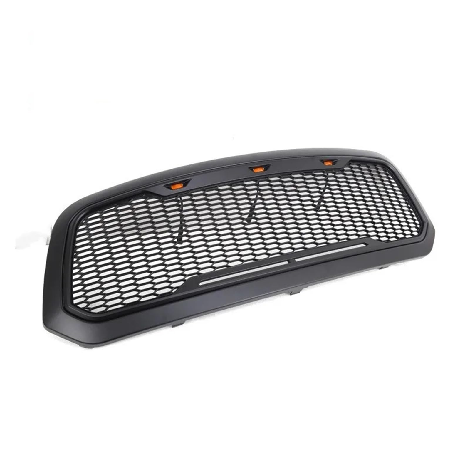 MOVOTOR Schwarz ABS Front Auto Auto Teile Nachrüstung Bernstein Lampe Mesh Kühlergrill Licht Kompatibel for Dodge Ram 2014 von VWUEWJE