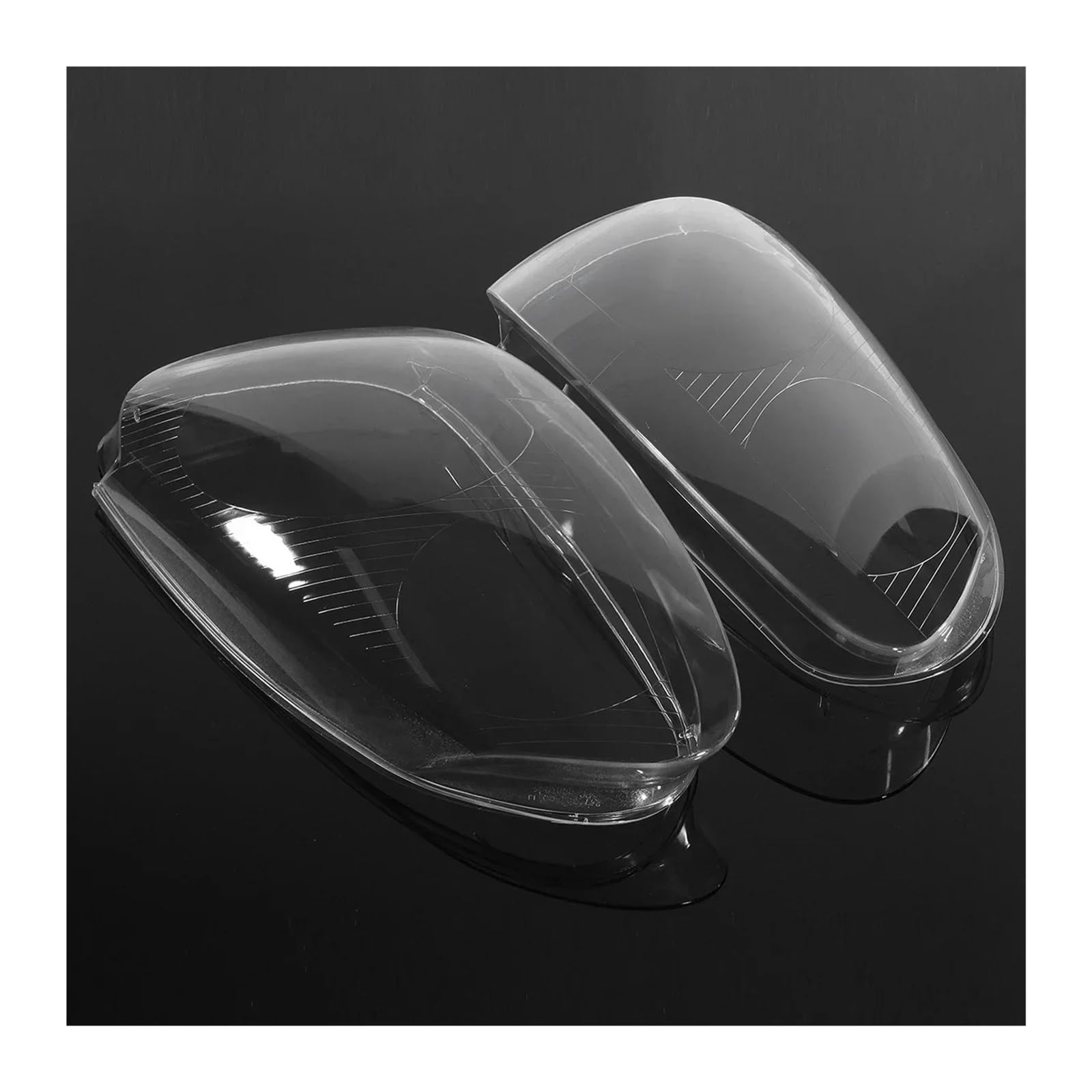 Paar Frontscheinwerfer Linsenschale Abdeckung Lampenabdeckung Transparenter Lampenschirm Kompatibel for Volkswagen Golf 5 MK5 Jetta Rabbit 2005-2009(Pair) von VWUEWJE