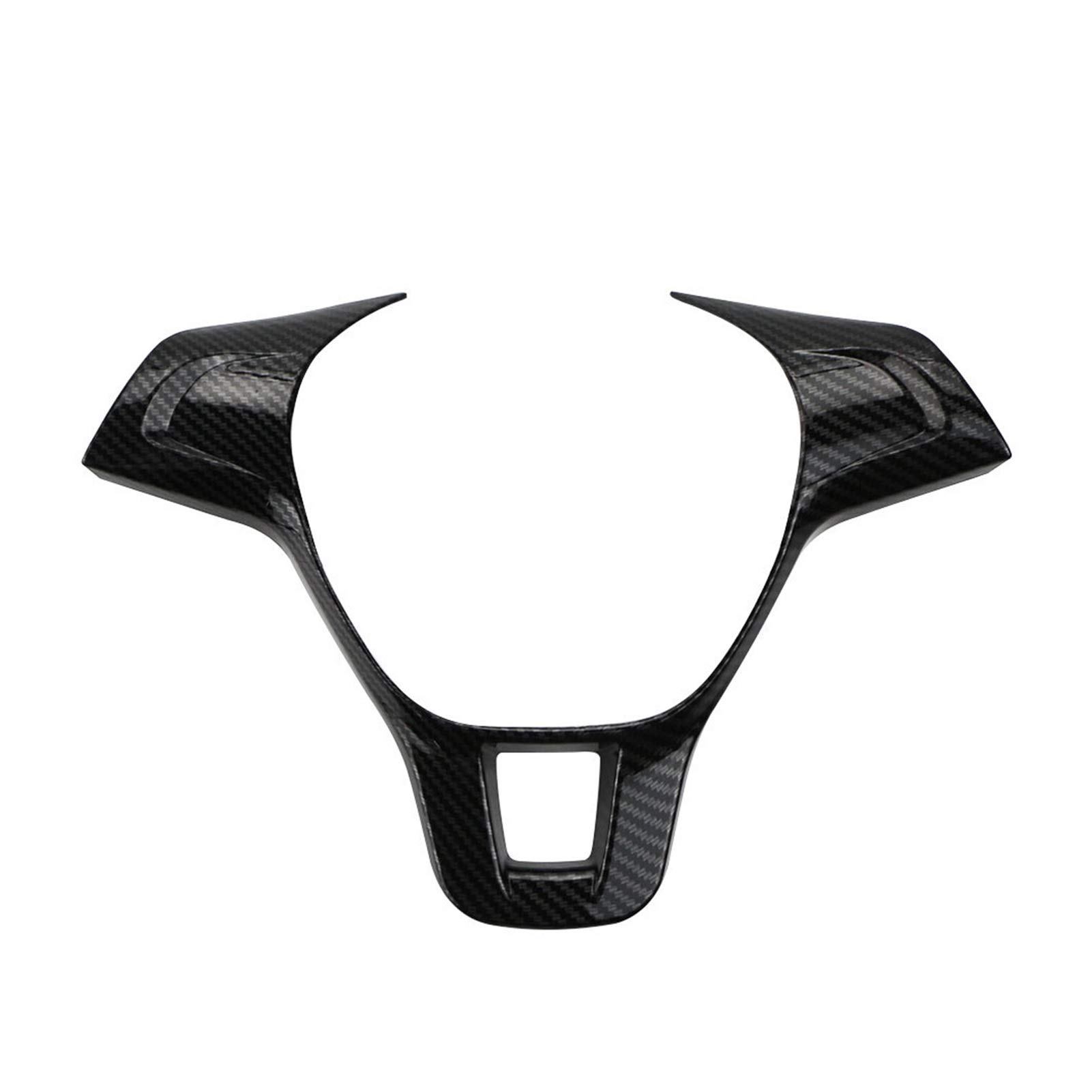 VXELY Auto-Lenkradabdeckung, ABS-Chromverkleidung, for VW, for Golf, 7 GTI MK7, for Polo, 2014 2015, for Jetta, MK6 2015, Dekorationsaufkleber Dekorativer Aufkleber fürs Lenkrad(Carbon Fiber) von VXELY