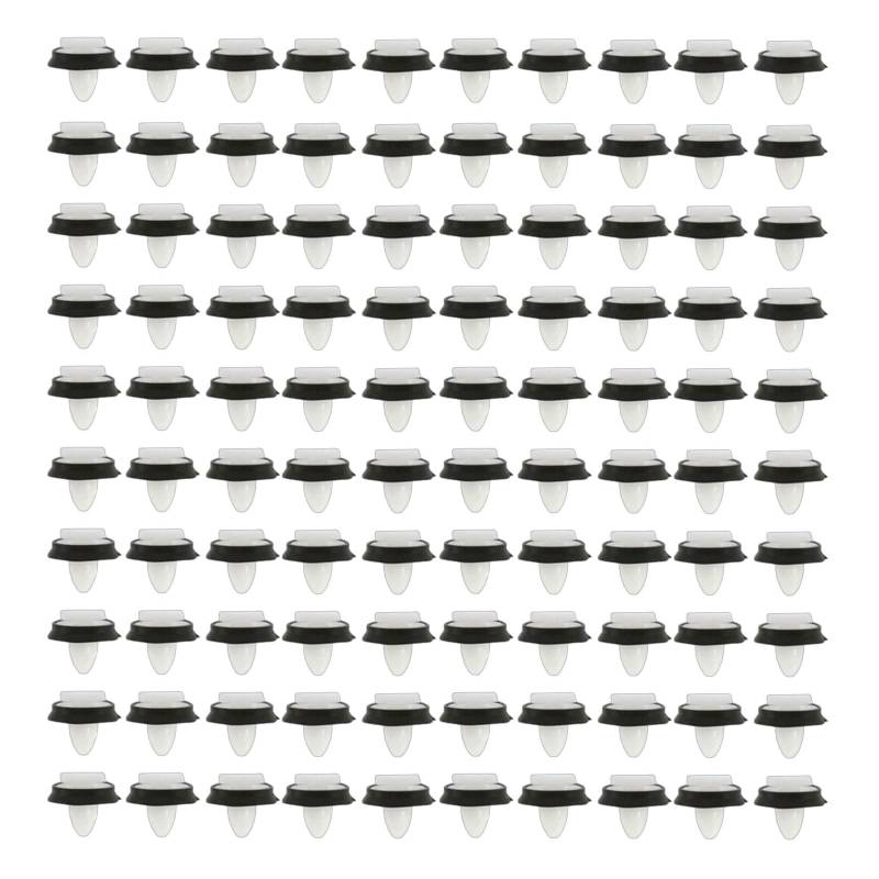 VZU 100 Pcs Autotürverkleidungs Clips für FIAT, 71728806 856543 Auto Tuerverkleidung Befestigung Clips, Auto Stoßstangen Clips mit Schwarzer Gummidichtung, Halterungssatz, Tür Klips, Stoßstangen Clip von VZU