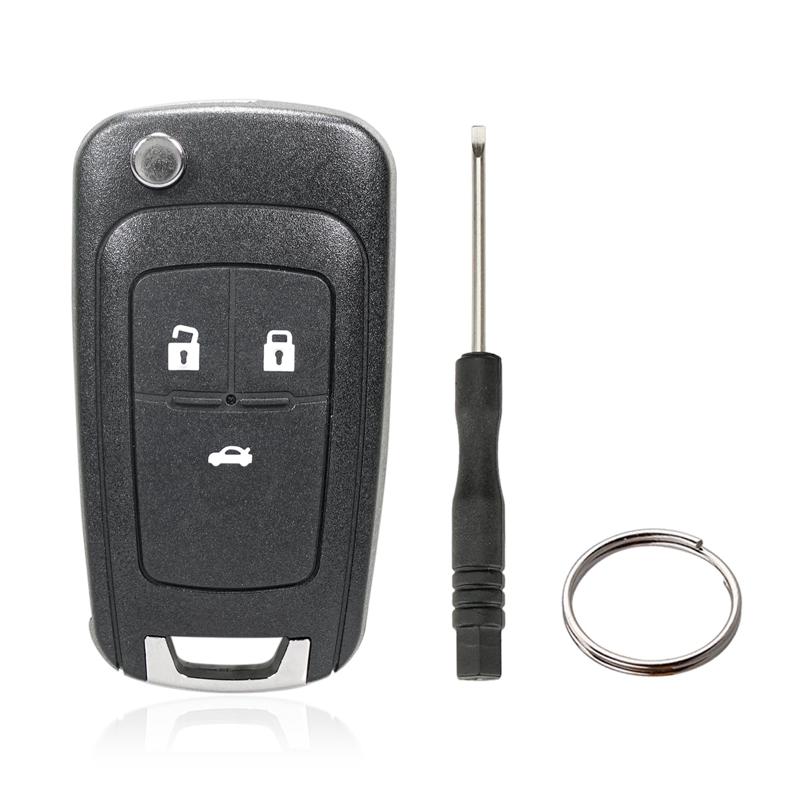 3 Tasten Fernbedienung Klapp Schlüsselgehäuse Kompatibel für OPEL Mokka Zafira Insignia Astra Vauxhall Holden (3 Tasten Keine Batterien.) von Vailikey