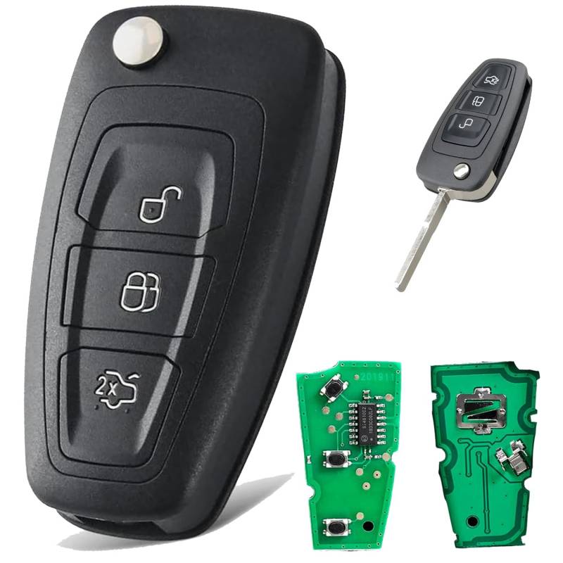 433 MHz für 2019 Transit Custom Key für Ford Transit Key 2016 für MK8 Transit Custom Key für Transit MK8 Schlüsselanhänger für Ford Fiesta Schlüsselanhänger 2016 ID83 (63) Chip 5WK49986 FSK von Vailikey