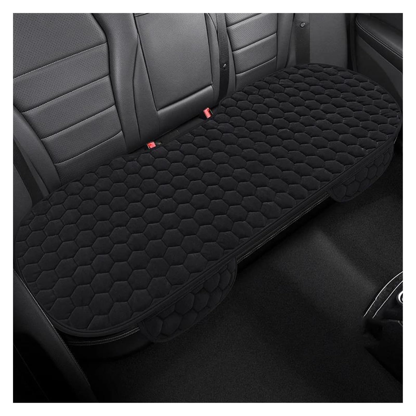 Auto Sitzauflage Universal Auto Einzelsitz Kissen Abdeckung Winter Warm Vorne Hinten Sitz Protector Pad Auto Anti Slip Atmungsaktive Kissen(Schwarz,Rear) von VaizA