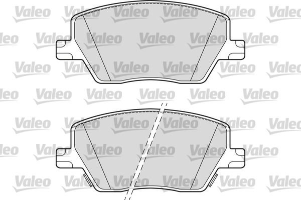 Bremsbelagsatz, Scheibenbremse Vorderachse Valeo 302319 von Valeo