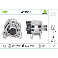 Drehstromgenerator VALEO 439501 von Valeo