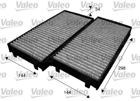 Filter, Innenraumluft Valeo 715584 von Valeo