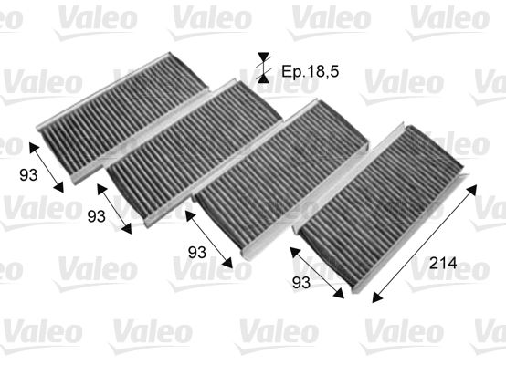 Filter, Innenraumluft Valeo 715712 von Valeo