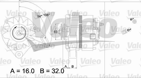 Generator Valeo 436230 von Valeo