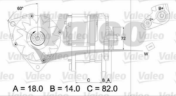 Generator Valeo 436303 von Valeo