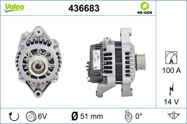 Generator Valeo 436683 von Valeo