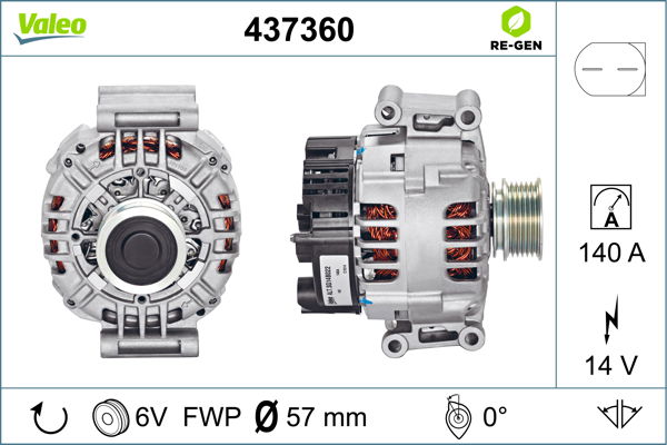 Generator Valeo 437360 von Valeo