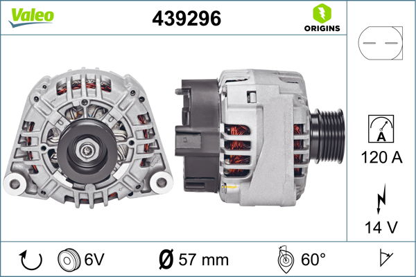 Generator Valeo 439296 von Valeo