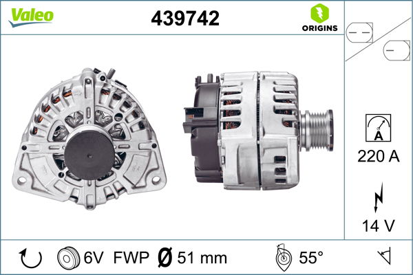 Generator Valeo 439742 von Valeo