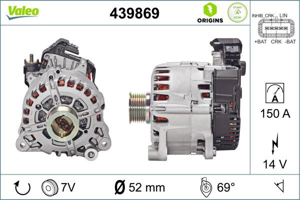 Generator Valeo 439869 von Valeo