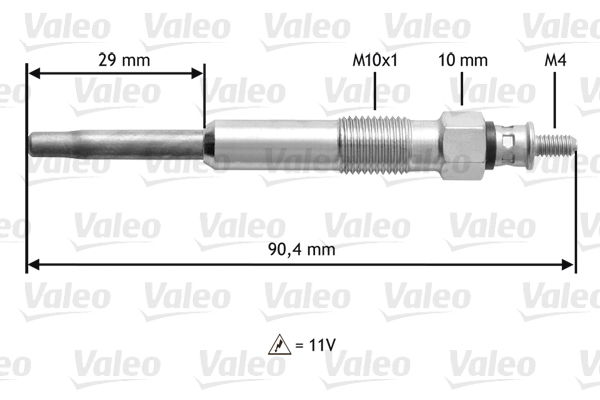 Glühkerze Valeo 345101 von Valeo