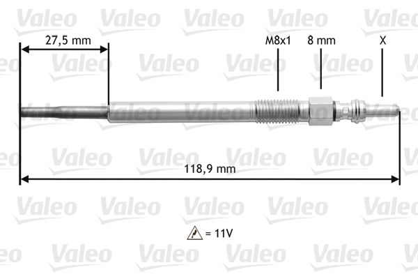 Glühkerze Valeo 345118 von Valeo