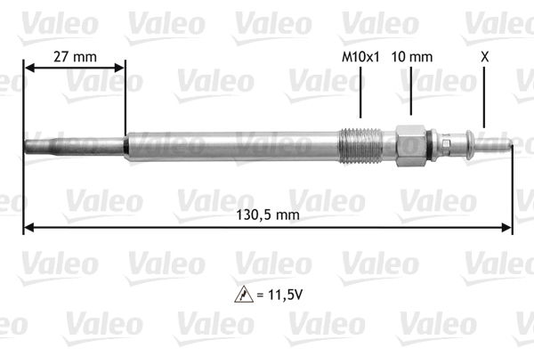 Glühkerze Valeo 345121 von Valeo