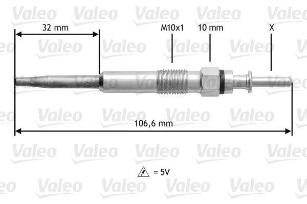 Glühkerze Valeo 345134 von Valeo