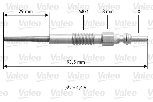 Glühkerze Valeo 345206 von Valeo