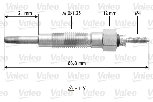 Glühkerze Valeo 345213 von Valeo