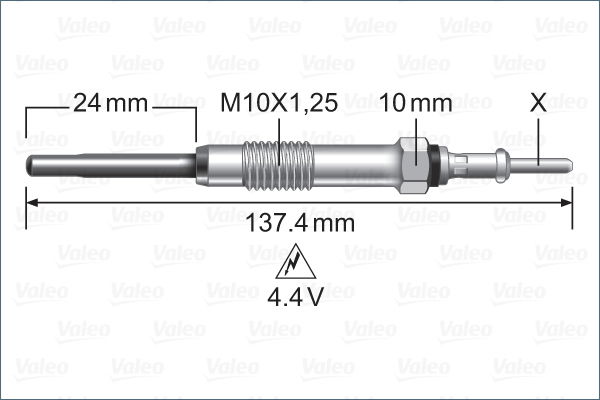 Glühkerze Valeo 345226 von Valeo