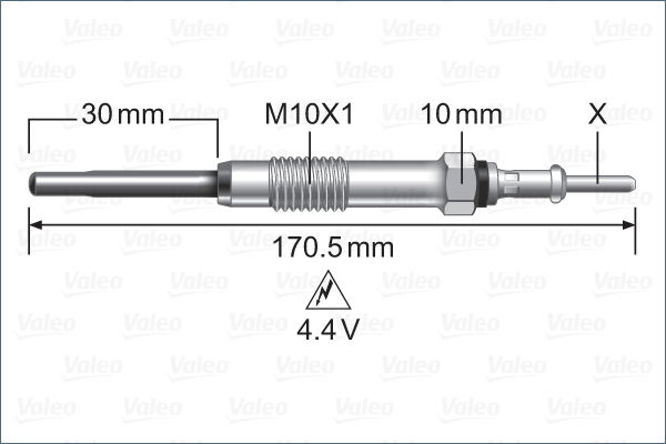 Glühkerze Valeo 345247 von Valeo