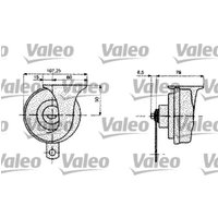 Horn VALEO 479159 von Valeo