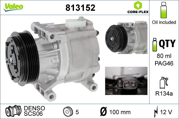 Kompressor, Klimaanlage Valeo 813152 von Valeo