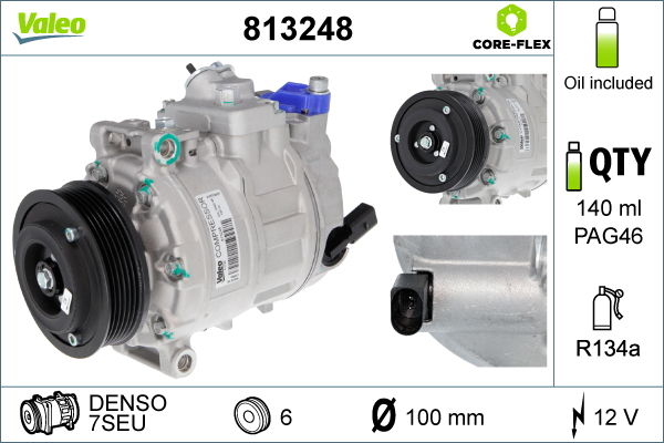 Kompressor, Klimaanlage Valeo 813248 von Valeo