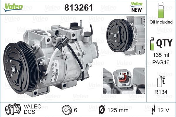 Kompressor, Klimaanlage Valeo 813261 von Valeo