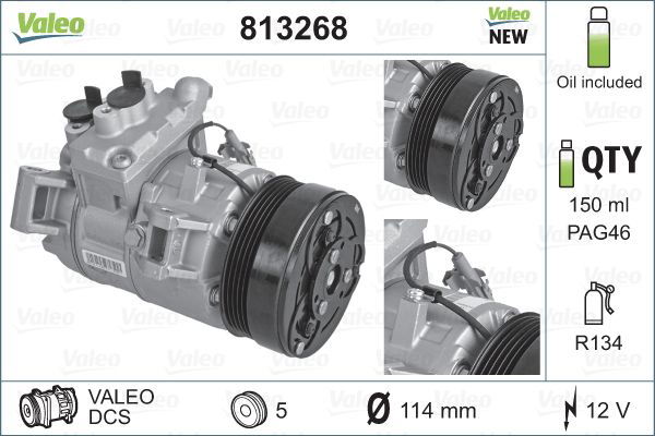 Kompressor, Klimaanlage Valeo 813268 von Valeo