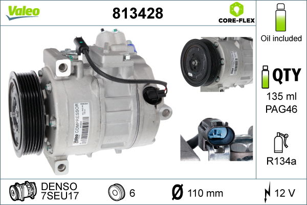 Kompressor, Klimaanlage Valeo 813428 von Valeo