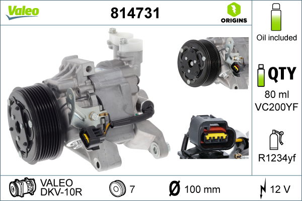 Kompressor, Klimaanlage Valeo 814731 von Valeo