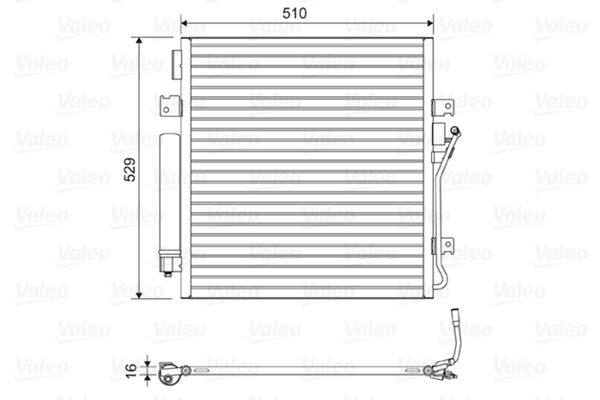 Kondensator, Klimaanlage Valeo 814163 von Valeo