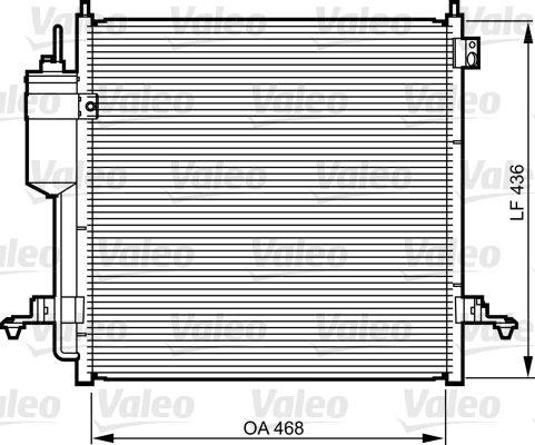 Kondensator, Klimaanlage Valeo 814214 von Valeo