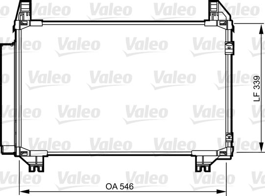 Kondensator, Klimaanlage Valeo 814233 von Valeo