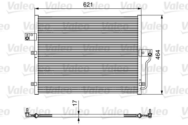 Kondensator, Klimaanlage Valeo 814441 von Valeo