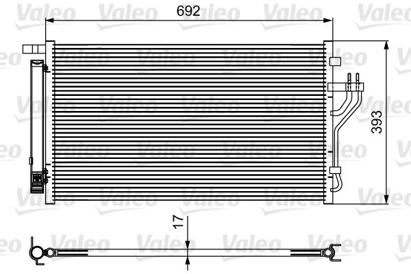 Kondensator, Klimaanlage Valeo 814485 von Valeo