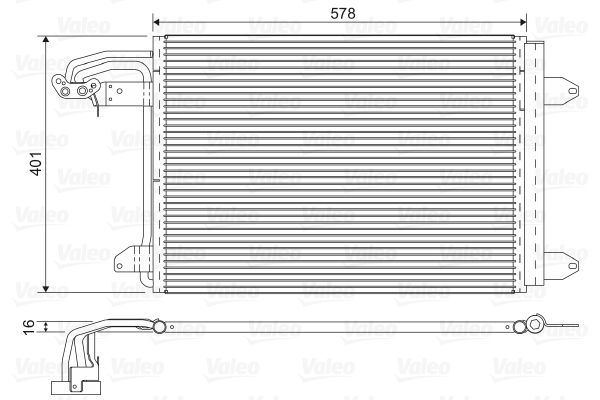 Kondensator, Klimaanlage Valeo 817777 von Valeo