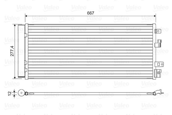 Kondensator, Klimaanlage Valeo 822575 von Valeo